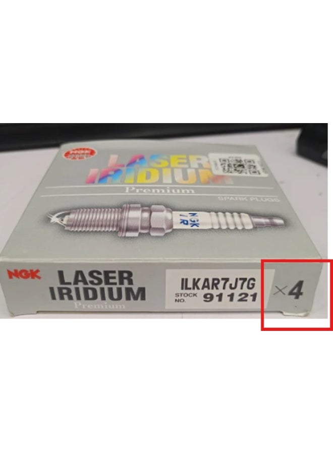 ان جي كي طقم بوجيهات 4 قطع  إن جي كيه 91121 ليزر إيريديوم ILKAR7J7G - Image 2